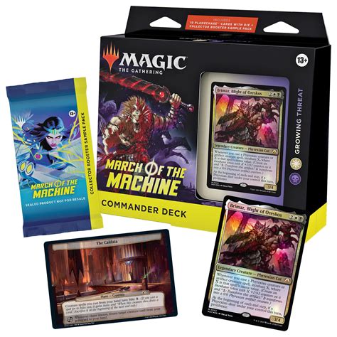 Magic: The Gathering March of the Machine Commander Deck - Growing Threat (100-Card Deck, 10 ...