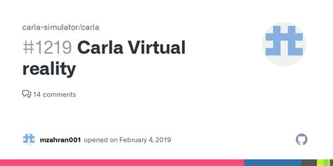 Carla Virtual reality · Issue #1219 · carla-simulator/carla · GitHub