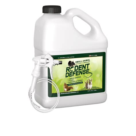 Rodent Defense Natural Small Animal Repellent and Deterrent by Exterminator's Choice-One Gallon ...