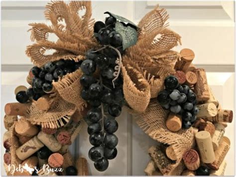 Wine Cork Wreath DIY Tutorial - Debbee's Buzz