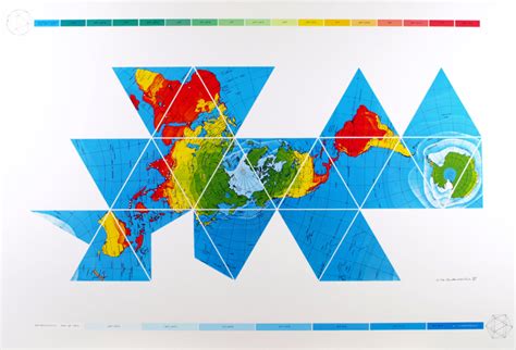 Buckminster Fuller, Dymaxion Map, 1943 | Buckminster fuller, Map design, World map