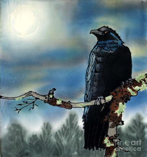 Raven Moon Painting by Linda Marcille - Fine Art America