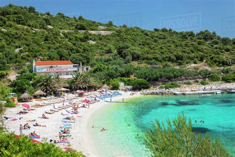 Beach near Hvar town, Hvar Island, Dalmatia, Croatia, Europe - Stock Photo - Dissolve