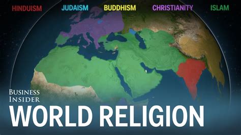 Animated map shows how religion spread around the world - HERU