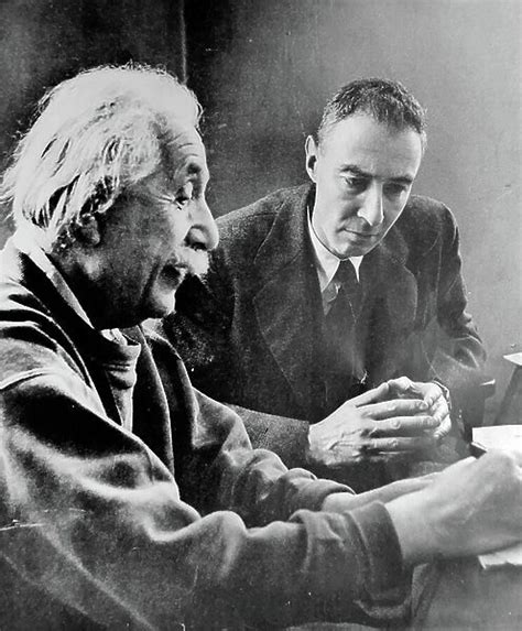 Albert Einstein and Robert Oppenheimer Our beautiful Wall Art and Photo Gifts include Framed ...