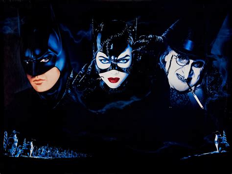 Download Michael Keaton Michelle Pfeiffer Danny DeVito Catwoman Batman Penguin (DC Comics) Movie ...