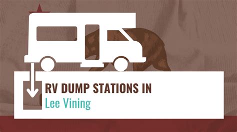 RV Dump Stations in Lee Vining, California