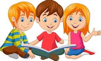 Students With Books Clipart For Kids