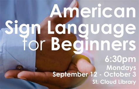 St. Cloud Library to host Free American Sign Language for Beginners ...