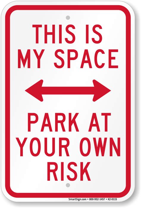 Funny Parking Signs - Humorous Parking Signs