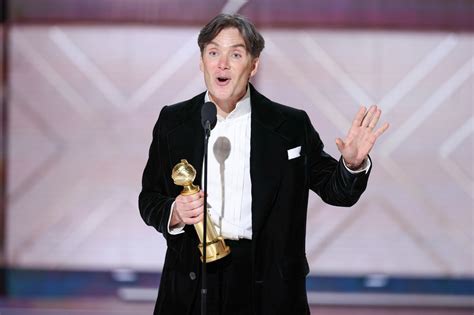 Cillian Murphy enthused during his acceptance speech - Golden Globes