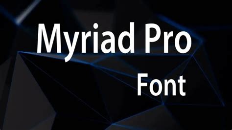 Myriad Pro Font Similar Alternatives: Find Your Perfect Match