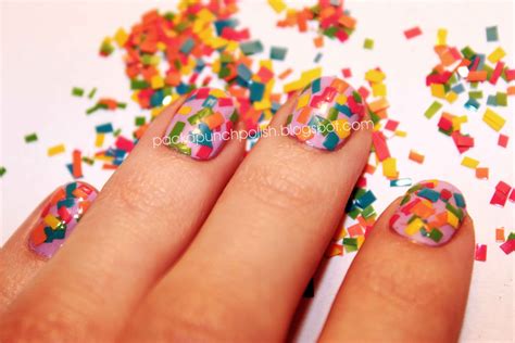 PackAPunchPolish: Confetti Squares Nail Art