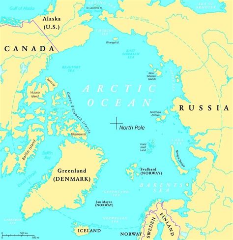 Arctic Ocean Map