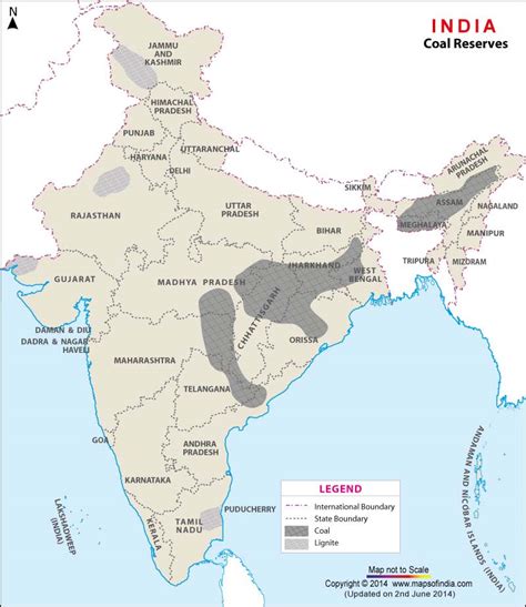 India Coal Reserves Map