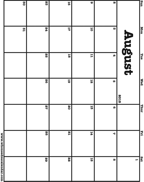 Printable Custom Calendars