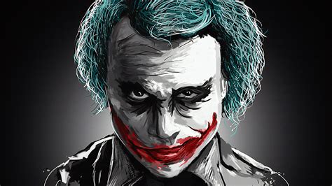 Joker Heath Ledger Art 4k Wallpaper,HD Superheroes Wallpapers,4k ...