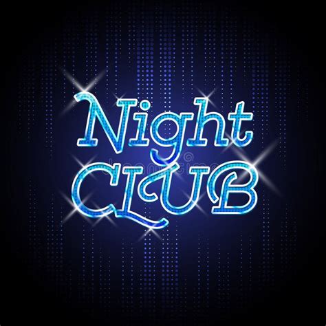 Neon sign. Night club stock vector. Illustration of electric - 44729594