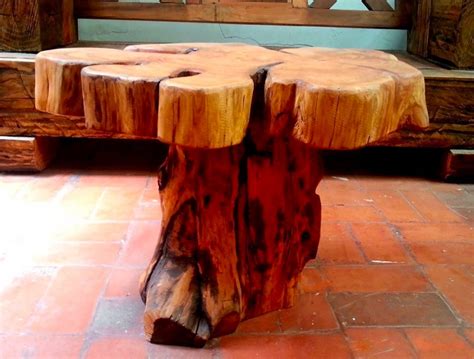 Rustic Style Tree Stump Coffee Table Natural Earthy | Interior Design Ideas