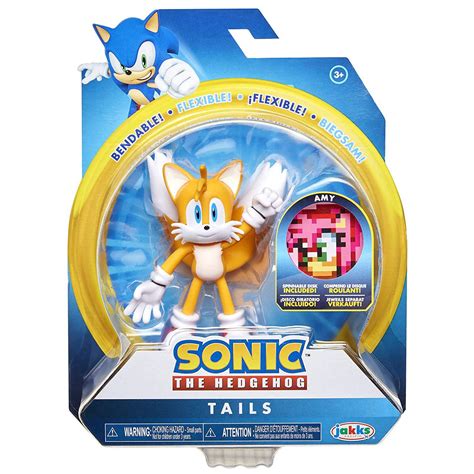 Sonic The Hedgehog Basic Series 1 Tails 4 Action Figure Jakks Pacific ...