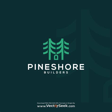 Pineshore Builders Logo Template - (.Ai .PNG .SVG .EPS Free Download)