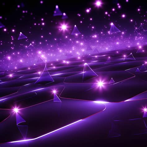 Premium AI Image | Neon Purple Stars