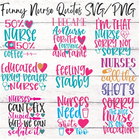 Funny Nurse Quotes Svg. Funny Nurse Shirts SVG. Nurse Quotes - Etsy