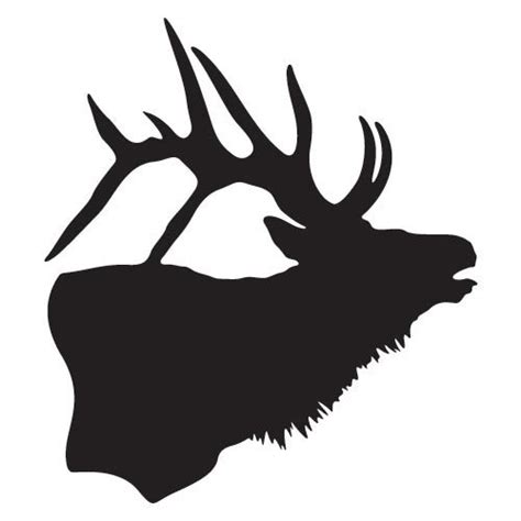 Elk Head Silhouette - Cliparts.co