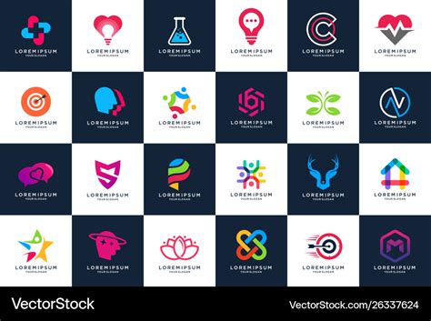 Best modern logo design collections Royalty Free Vector