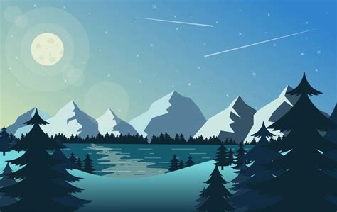 Vector Landscape Illustration 206269 Vector Art at Vecteezy