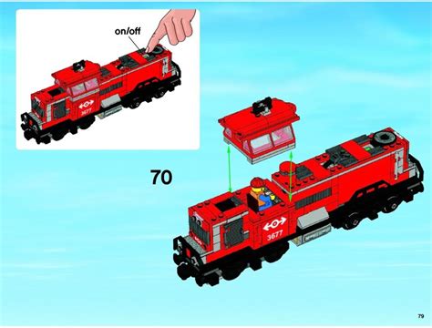 City - Red Cargo Train [Lego 3677] in 2020 | Lego, Lego city sets, Legos