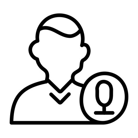 An outline design icon of person 10291282 Vector Art at Vecteezy