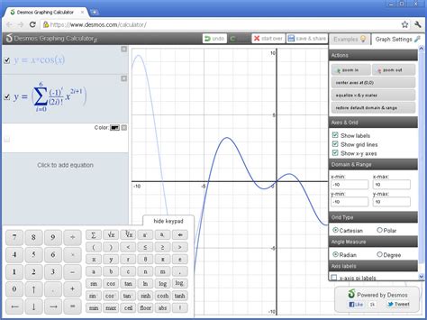 Calculadora gráfica avanzada online: Desmos Graphing Calculator | Una ...