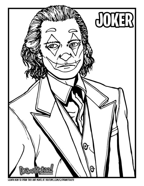 How To Draw THE JOKER (Joker 2019) Drawing Tutorial Draw It, Too ...