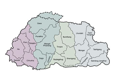 Map of Bhutan PNG | Clipart Nepal