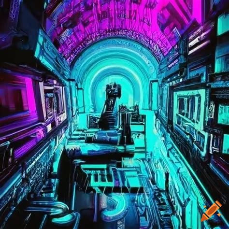 Cyberpunk style distortion