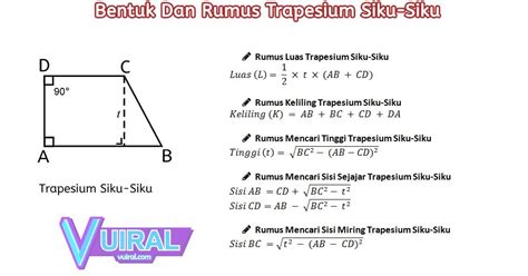 Rumus Luas Dan Keliling Trapesium Ruang Soal - Riset