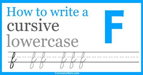 Cursive f – How to Write a Lowercase f in Cursive