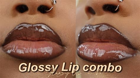 My glossy lip combo - YouTube