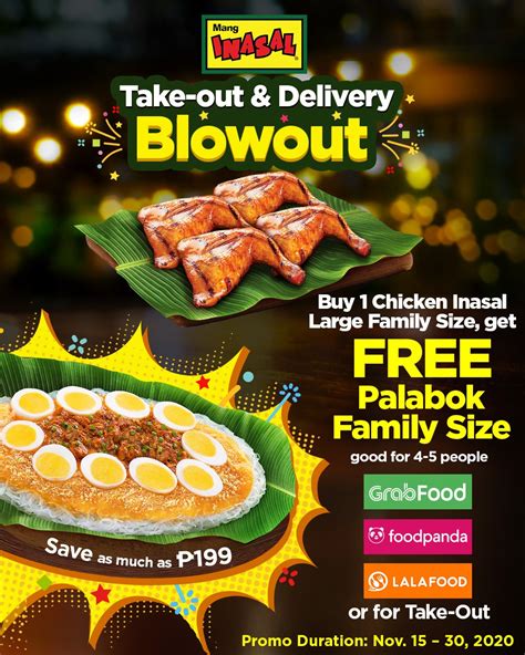 Manila Shopper: Mang Inasal Takeout & Delivery Promo: Nov 2020