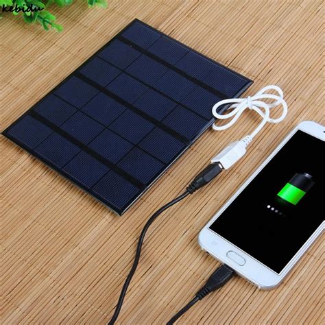 Kebidu Dual USB 5V 3.6W Portable Solar Charger Outdoor Solar Panel Charger for Mobile Phone with ...