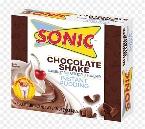 Sonic Chocolate Shake Pudding - Sonic Pudding, HD Png Download - 750x675(#6299716) - PngFind