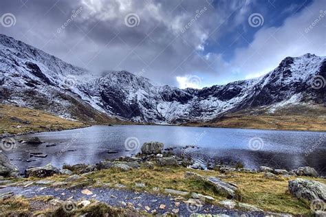 Winter in Snowdonia stock photo. Image of welsh, mountain - 7057730