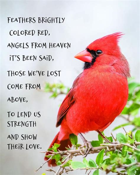 Red Cardinal Poster Printable | Memorial Poem | Printable Art