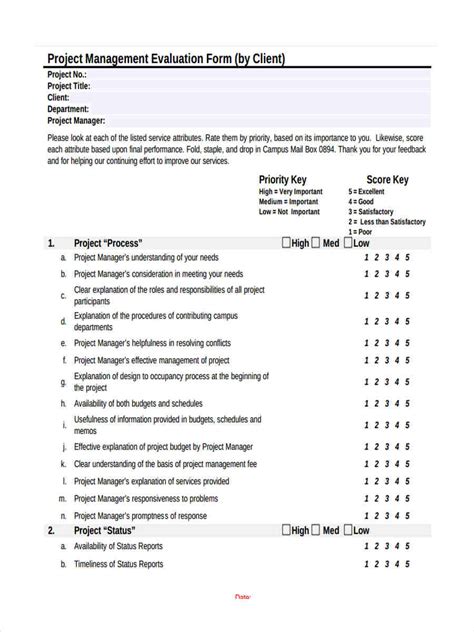 FREE 7+ Sample Project Feedback Forms in MS Word | PDF