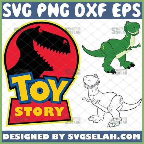 Toy Story 4 svg Toy Story Jurassic Park svg Toy Story svg Toy Story 4 Clipart Toy Story Rex svg ...