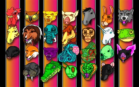 Hotline Miami Inspired Animal Masks Wallpaper HD