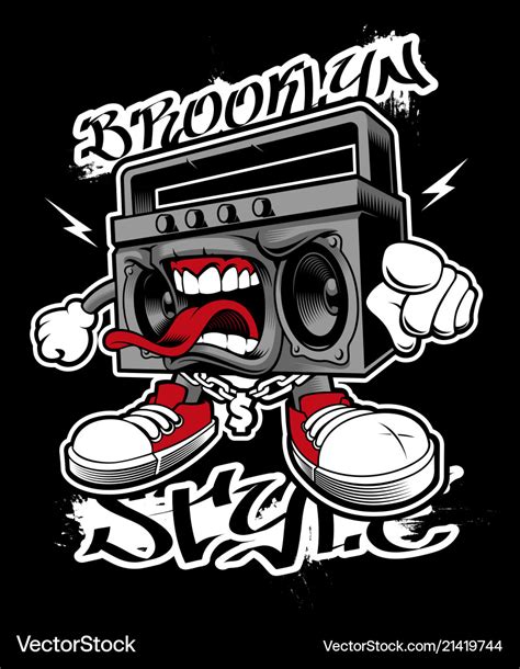 Graffiti boombox Royalty Free Vector Image - VectorStock