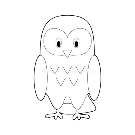 Simple Snowy Owl Drawing