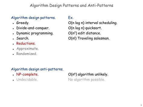 PPT - Algorithm Design Patterns and Anti-Patterns PowerPoint Presentation - ID:3208762